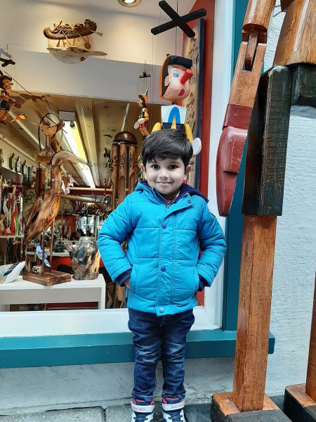 A litttle boy in canada